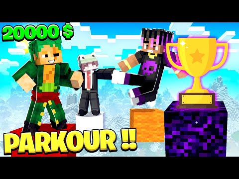 I CHALLENGED FLEET SMP MEMBERS FOR 10000₹ IN PARKOUR😱| RON9IE