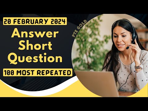 PTE Answer Short Question - JANUARY 2024 - Most Repeated
