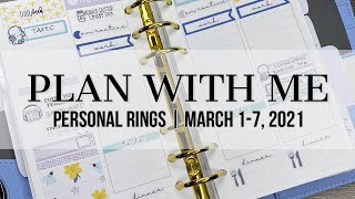 Plan with Me | Personal Rings | March 1-7, 2021 #notiq #sewmuchcrafting