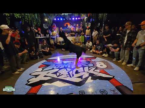 BBOY LINKS VS BBOY BAMBI-TEMPLE ROCK VOL 8 BY SHAOLIN PROD.-FOOTWORK TOP 8