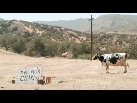Still from a Chick-fil-A film about Eat Mor Chikin (Chick-fil-A, 1995)