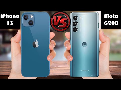 iPhone 13 vs Motorola Moto G200