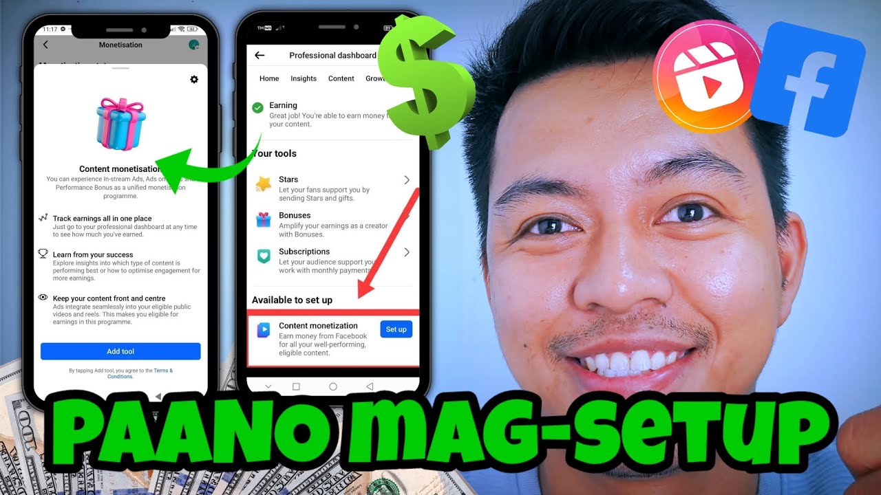 Paano Mag-Set Up Ng Content Monetization Beta Tools #facebook #update #today #monetization #new #fyp