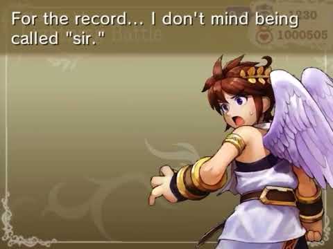 Kid Icarus Uprising - Pit gets flirted with by Phosphora & Palutena gets called ma’am