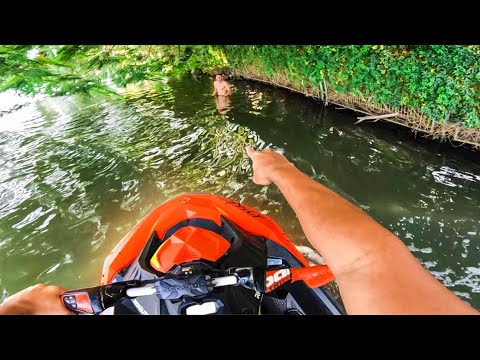 ESCONDE ESCONDE NO LAGO COM MEU JETSKI