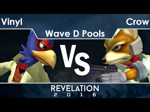 Rev2016  - AWOL | Vinyl (Falco) vs Crow (Fox) Wave D Pools - Melee