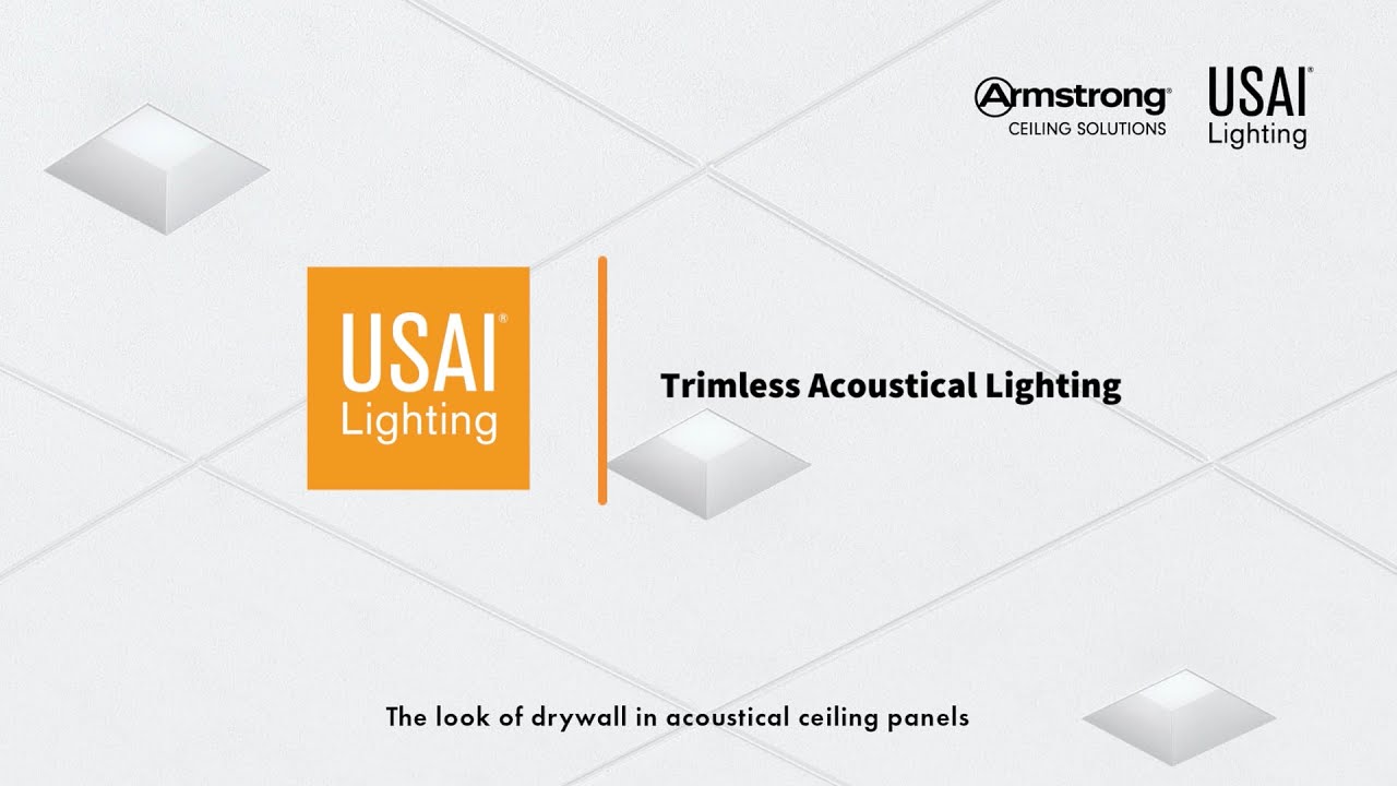 Trimless Acoustical Lighting