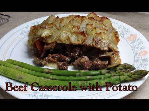 Beef Casserole with Scallop Potatoes cheekyricho