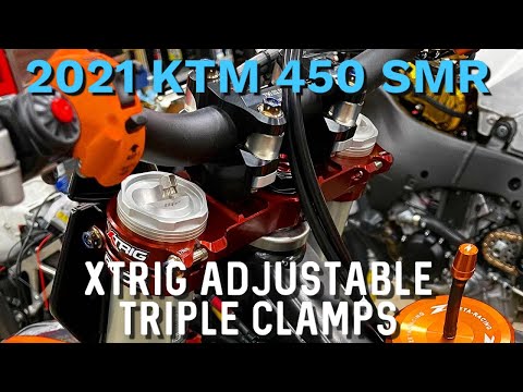 2021 KTM 450 SMR Project Pt. 3 - Arrow Dual Supermoto Race Exhaust, XTRIG Adjustable Triple Clamps!