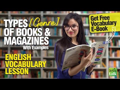 English Vocabulary Lesson | Types (Genre) of Books & Magazines We Read | Learn English With Michelle