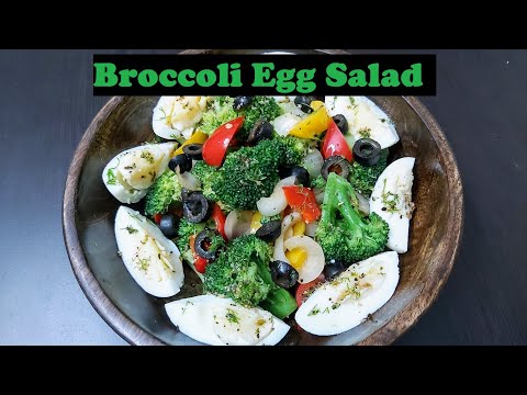 KETO BROCCOLI AND EGG SALAD RECIPE | How To Make Broccoli Egg Salad |  Weight Loss Salad | Gym Deit