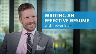 Writing an Effective Resume with Trevor Blair - Job Won
