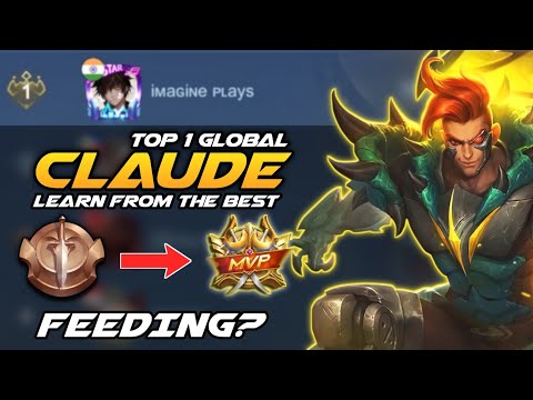 GOLDLANE CLAUDE TUTORIAL🔥 | TOP 1 GLOBAL CLAUDE | MLBB