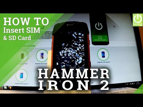 How to Insert SIM & SD in myPhone Hammer Iron 2 - Set Up SIM and SD Card