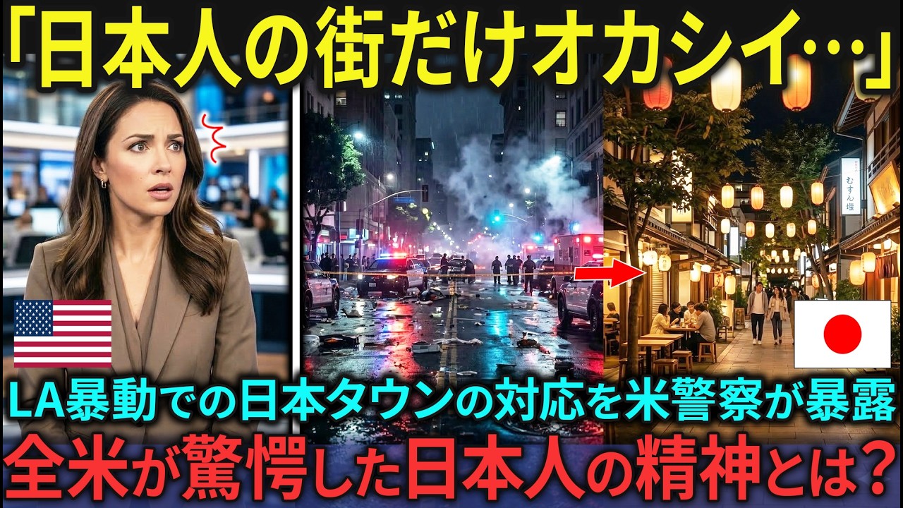 【海外の反応】「どうして日本人の街だけ壊されないんだ？」LA騒然…暴動の中で唯一守られた日本人街、その理由に全米が衝撃【日本称賛】