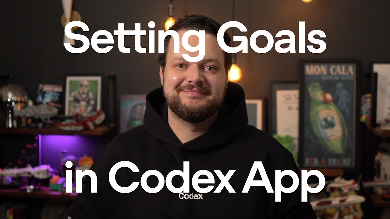 Run long tasks in Codex using goals - OpenAI Youtube