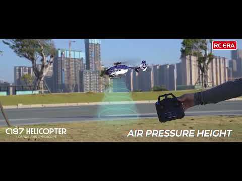 RCERA C187 EC135 RC Helicopter 2 4G 4CH 6 Axis Gyro Altitude Hold Flybarless Scale Helicopter