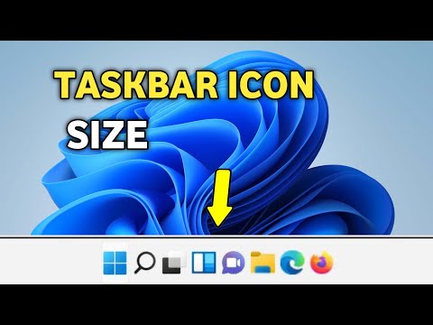 How to make taskbar icon bigger | increase taskbar icon size in windows 11