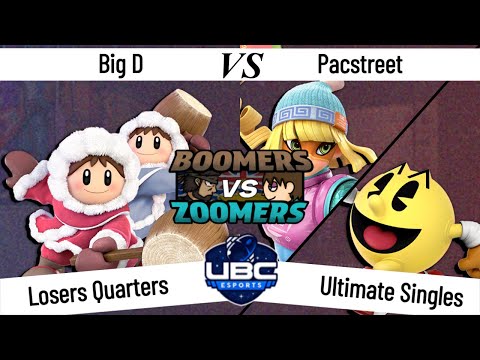 Boomers Vs. Zoomers - Losers Quarter Final - Big D (Ice Climbers) Vs. Pacstreet (Min Min, Pac-Man)