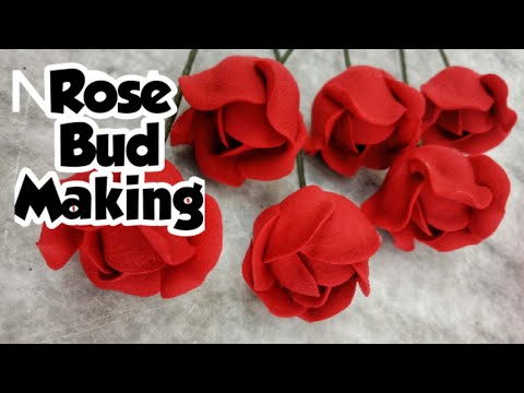 Easy Clay Rose / Realistic Rose Bud / DIY Clay Flower..