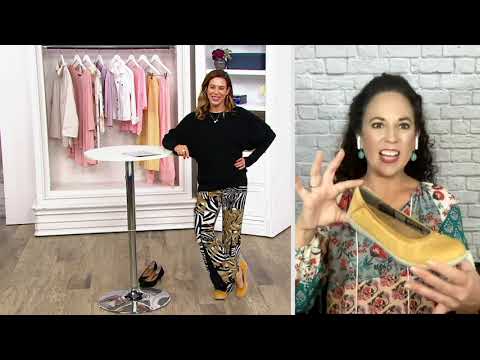 Earth Origins Leather Whipstitch Flats - Fable on QVC