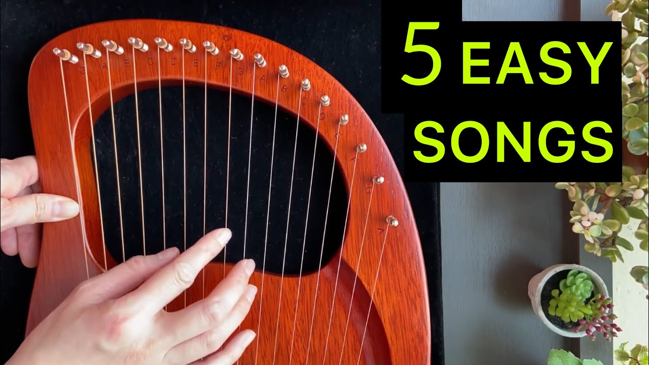 5 canciones fáciles de lira en 5 minutos - Tutorial de arpa lira para principiantes