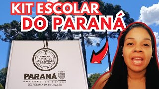 COMO É O KIT ESCOLAR DO GOVERNO DO PARANÁ - ISSO É MORAR EM CURITIBA, MEU FILHO RECEBEU