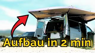 Die MARKISE ist perfekt - Aufbau unter 2 Minuten und ohne nervige Stützen