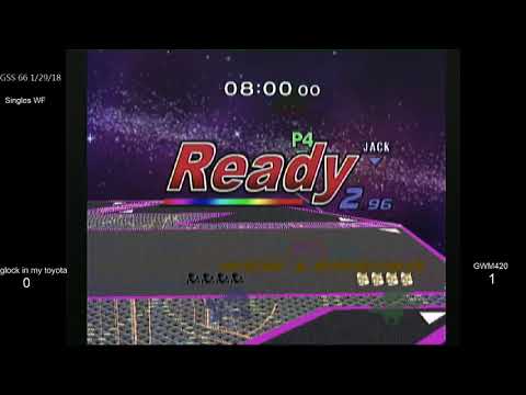 GSS 66 SSBM - glock in my toyota (Falco, G&W) vs. GWM420 (Fox) - Melee WF