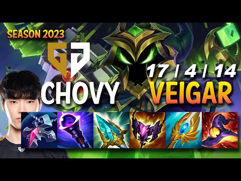 GEN Chovy VEIGAR vs AKALI Mid - KR Ranked