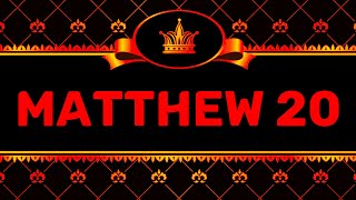 MATTHEW 20 (NIV) by Max McLean