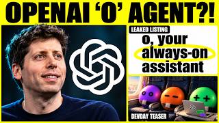 NEW OpenAI's "O" Agent Leaks Right Before DevDay