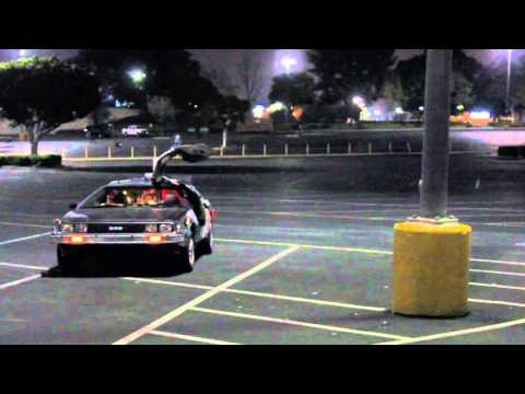 BUSTED ! Back To The Future Time Machine - Twin Pines Mall