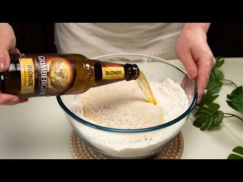 Just Add Beer to Your Dough! The Secret to Ultra-Fluffy Bread 🔥 Easy Recipe!