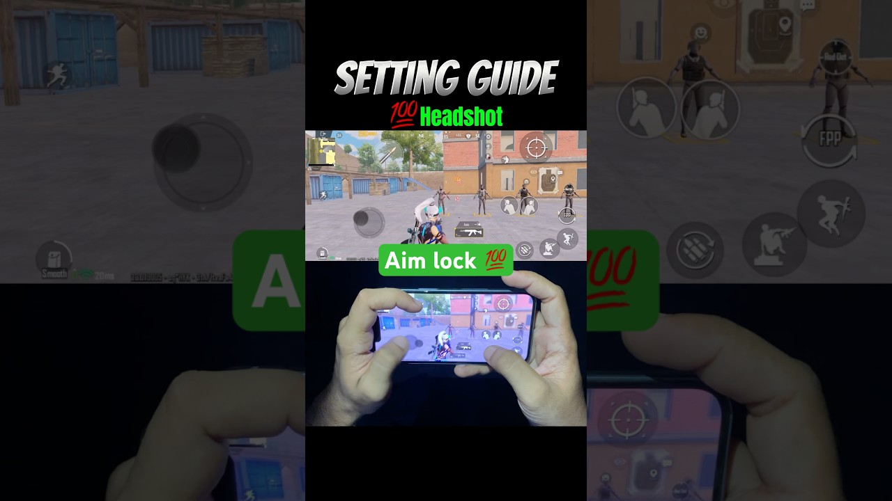 Best AIM LOCK Settings Guide Headshot 💯✅❌#bgmi #pubg#tipsandtricks #sensitivity #settings #tips