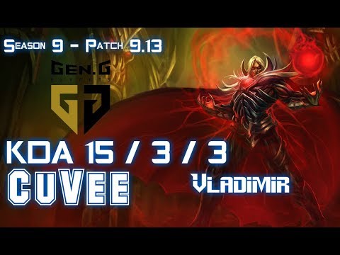 Gen CuVee VLADIMIR vs JAYCE Top - Patch 9.13 KR Ranked