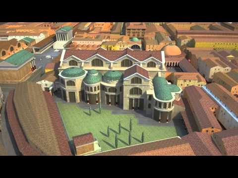 Ostia Antica, harbour of the Imperial Rome - A computer reconstruction