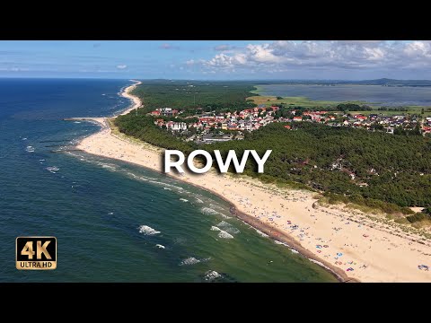 Rowy z drona – piękna nadmorska wieś letniskowa | Lato 2025 [4K]