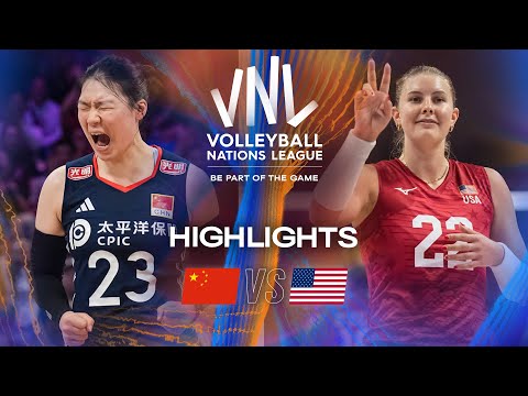China 🇨🇳 vs. USA 🇺🇸 - Highlights | Week 3 | Women's VNL 2025