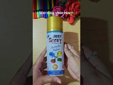 Metallic Gold Spray Paint 4 DIY & Crafts #shorts #shortsart #shortsfeed #diy  @NiviDecorCraft