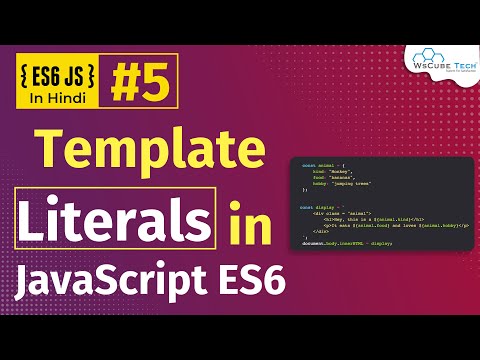 What is ECMAScript ES6 Why You Should Learn it Hindi Part 1 WsCube Tech