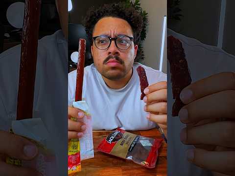 JERKY vs. SLIM JIM 😒 #slimjim #shorts #beef #jerky