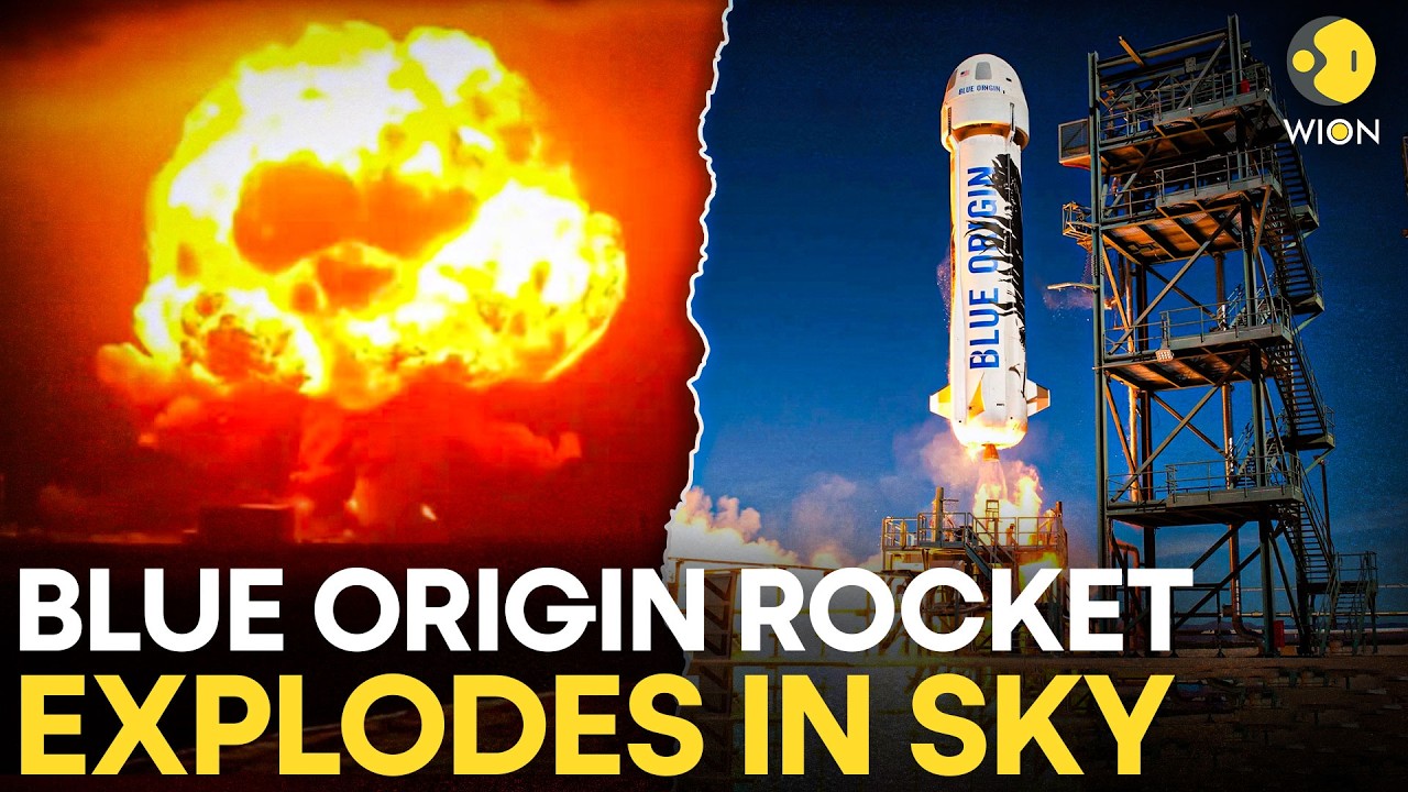 Blue Origin Rocket Explodes During Launch Pad Test, Huge Fireball Seen In Sky  | WION Originals