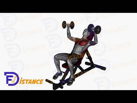 Exercice Développé couché incliné avec haltères