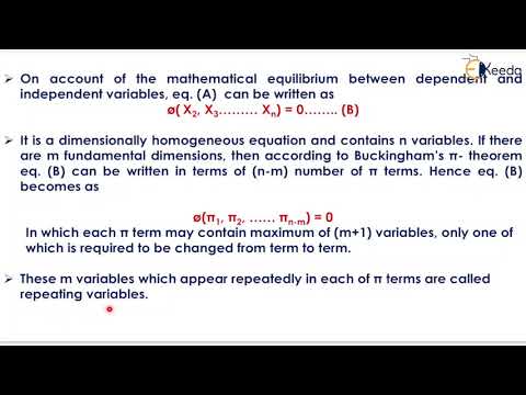 Buckingham Pie Theorem Hydraulics Gate Video Lecture Hydraulics