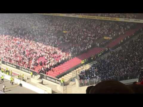 VfB Stuttgart vs. K*C  2:0  nach dem Abpfiff 09.04.2017