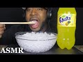 ASMR DRINKING PINEAPPLE FANTA AND EXTREME ICE EATING MUKBANG NO TALKING