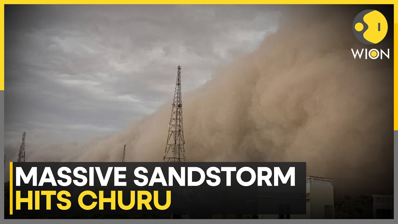 Massive Sandstorm Engulfs Rajasthan’s Churu and Bikaner, Visibility Drops to Near Zero | WION