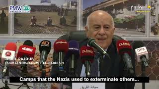 Jibril Rajoub saying Hitler would be ashamed of Israel's actions