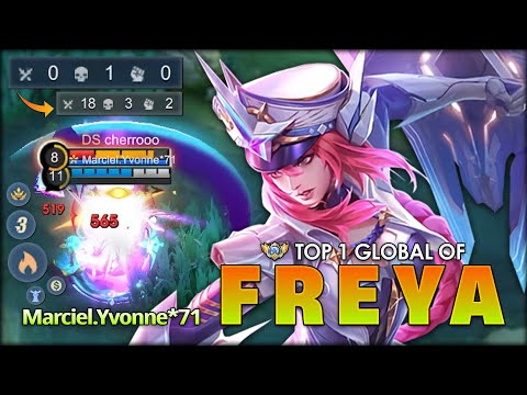 Aggressive Play! Marciel.Yvonne71 Top 1 Global Freya ~ Mobile Legends: Bang Bang